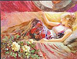 Vladimir Volegov - Yellow Roses painting